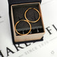 Pre-Owned 18ct Gold Large Hoop Sleeper Earrings