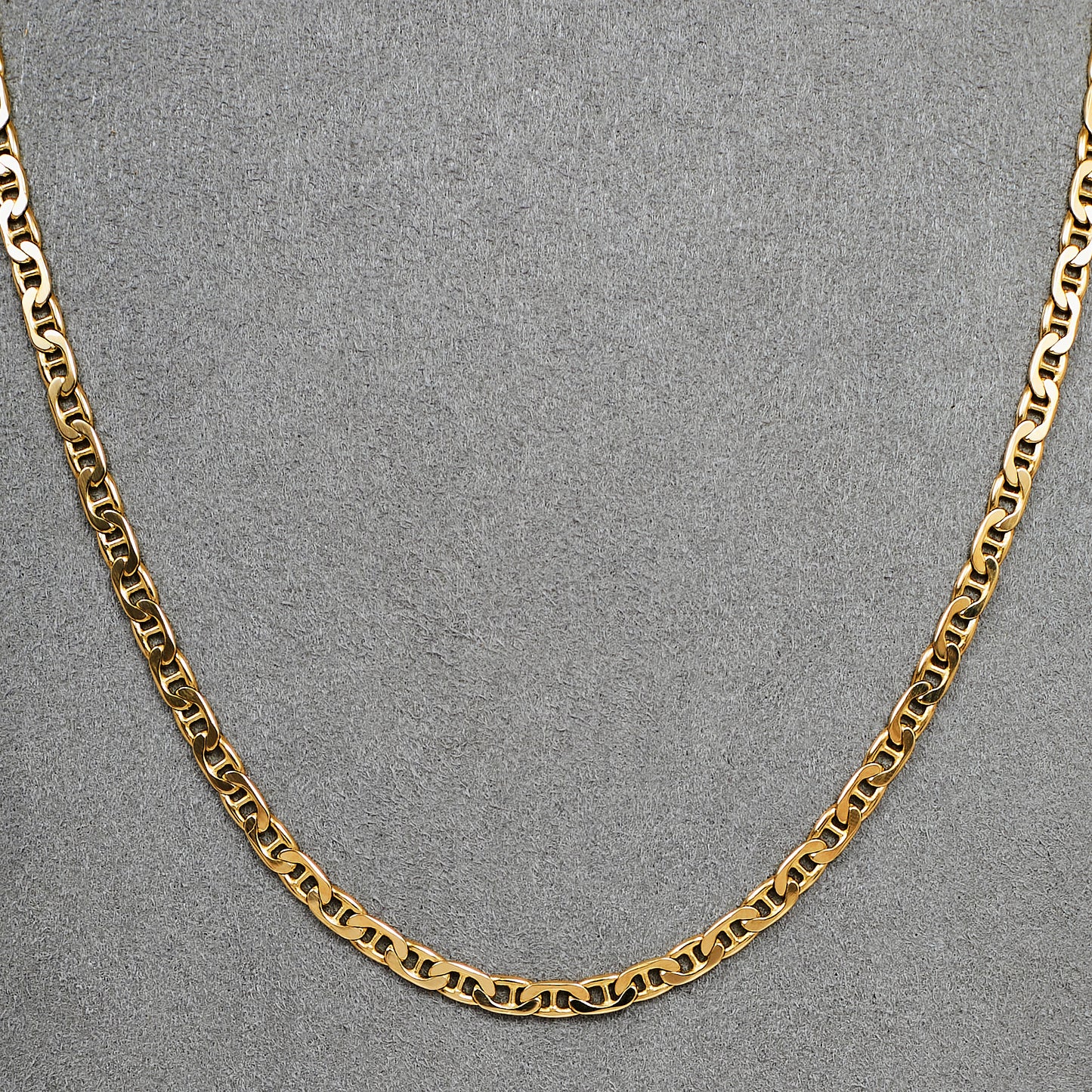 Pre-Owned 9ct Gold 4mm Anchor Chain Necklace 20 inches