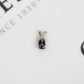 Pre-Owned 9ct Gold Blue Spinel & Diamond Pendant