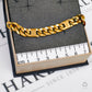 Pre-Owned 9ct Gold Curb & Square Link Bracelet & Safety Chain