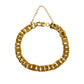 Pre-Owned 9ct Gold Curb & Square Link Bracelet & Safety Chain