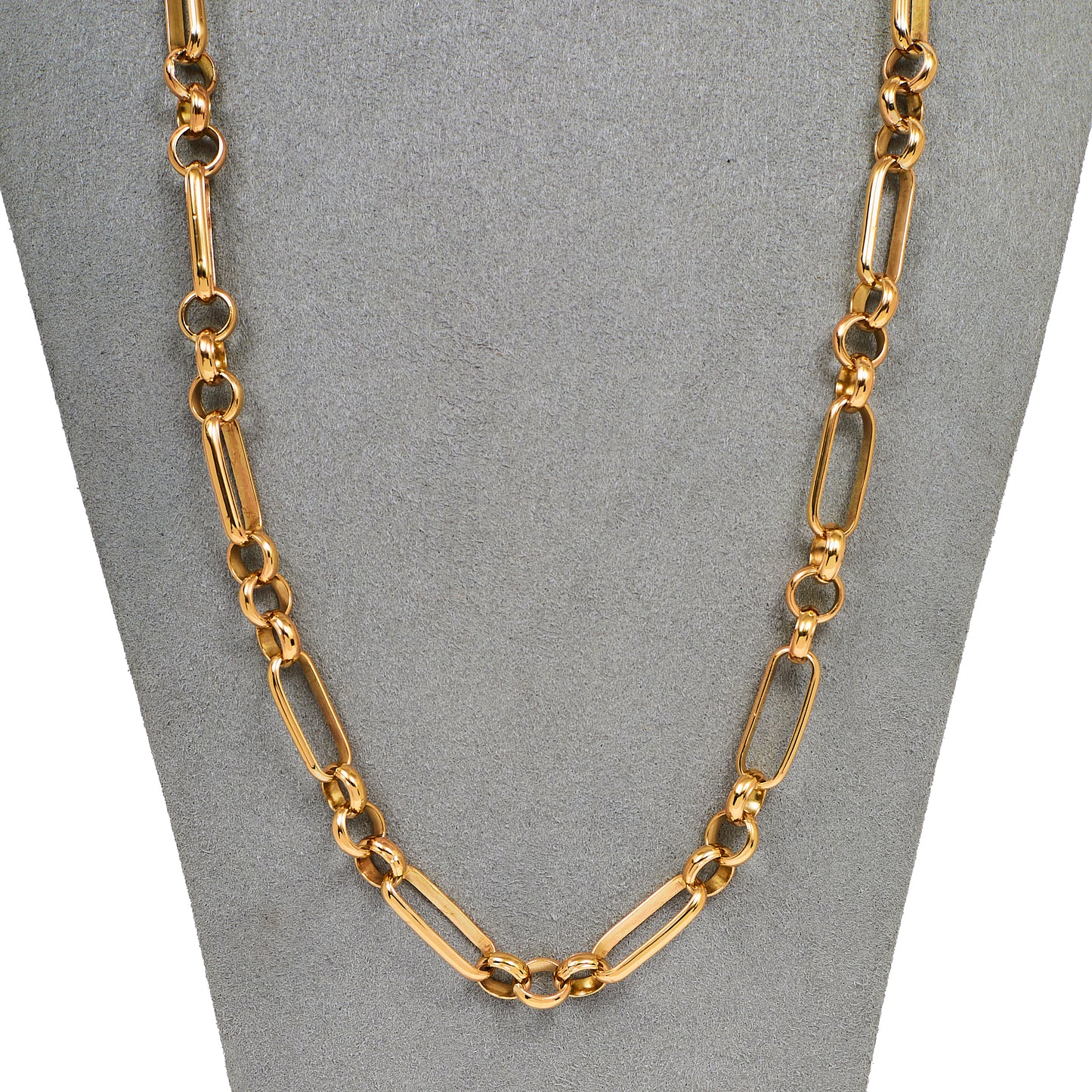 Pre-Owned 9ct Gold Figaro Chain Necklace 24 inch