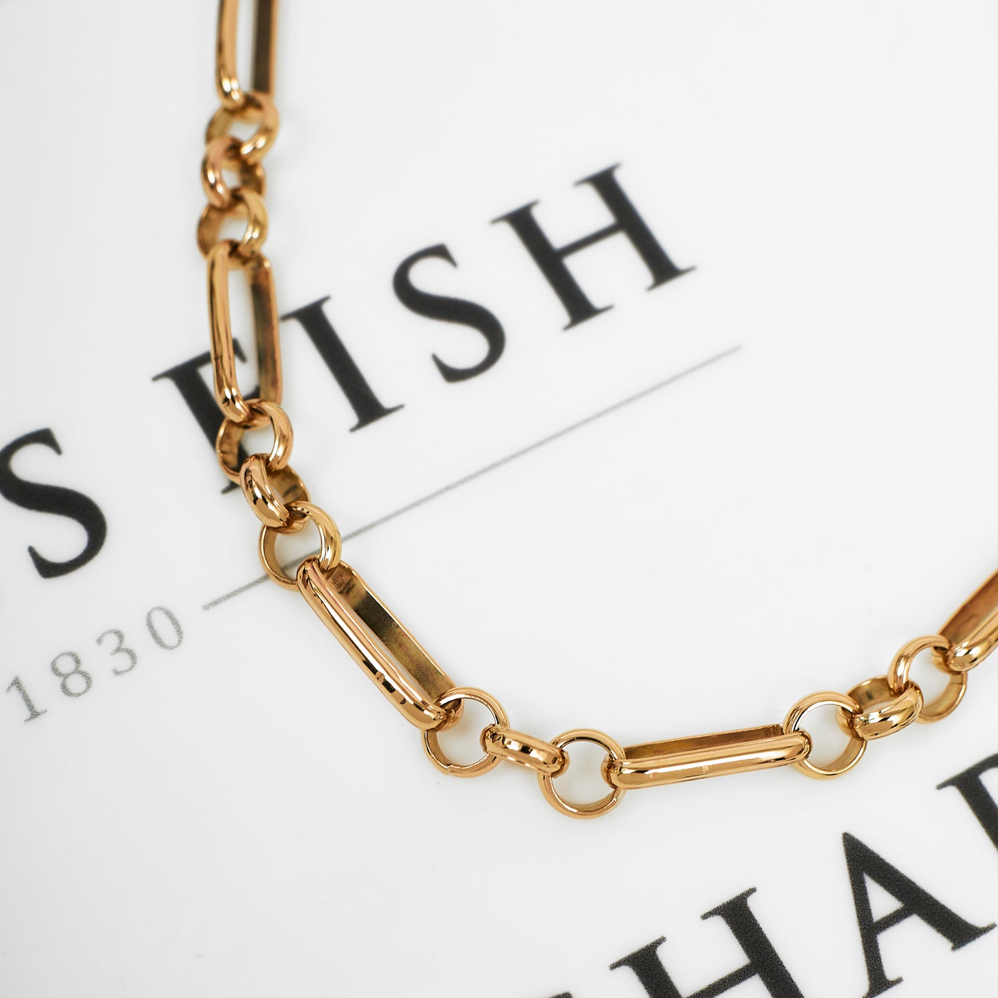 Pre-Owned 9ct Gold Figaro Chain Necklace 24 inch