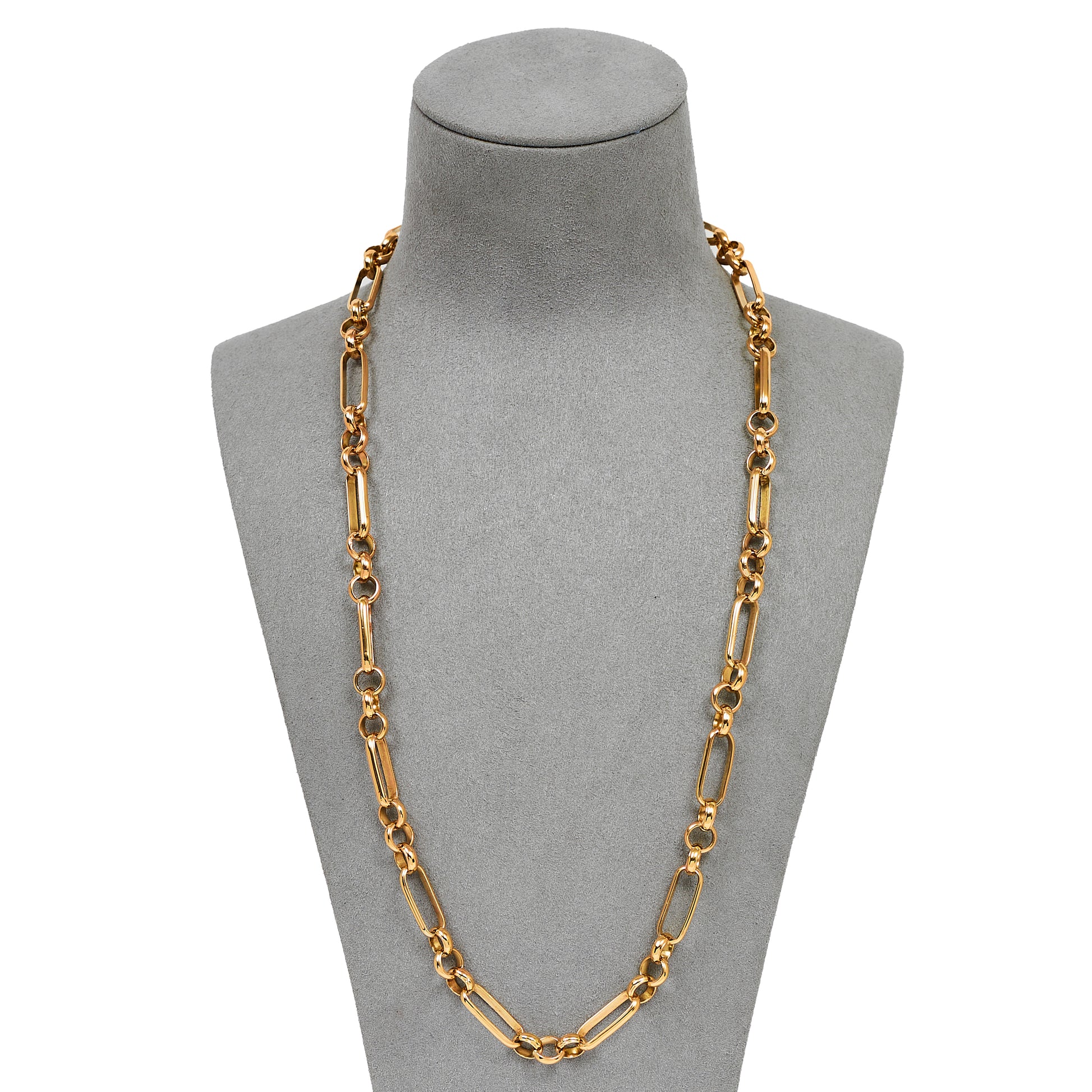 Pre-Owned 9ct Gold Figaro Chain Necklace 24 inch