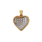 Pre-Owned 9ct Gold CZ Heart Pendant