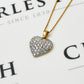 Pre-Owned 9ct Gold CZ Heart Pendant