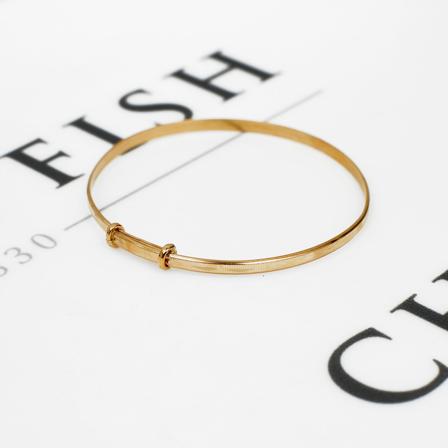 Pre-Owned 9ct Gold Expandable Baby Bangle