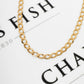 Pre-Owned 9ct Gold 5mm Curb Chain Necklace 22 inches
