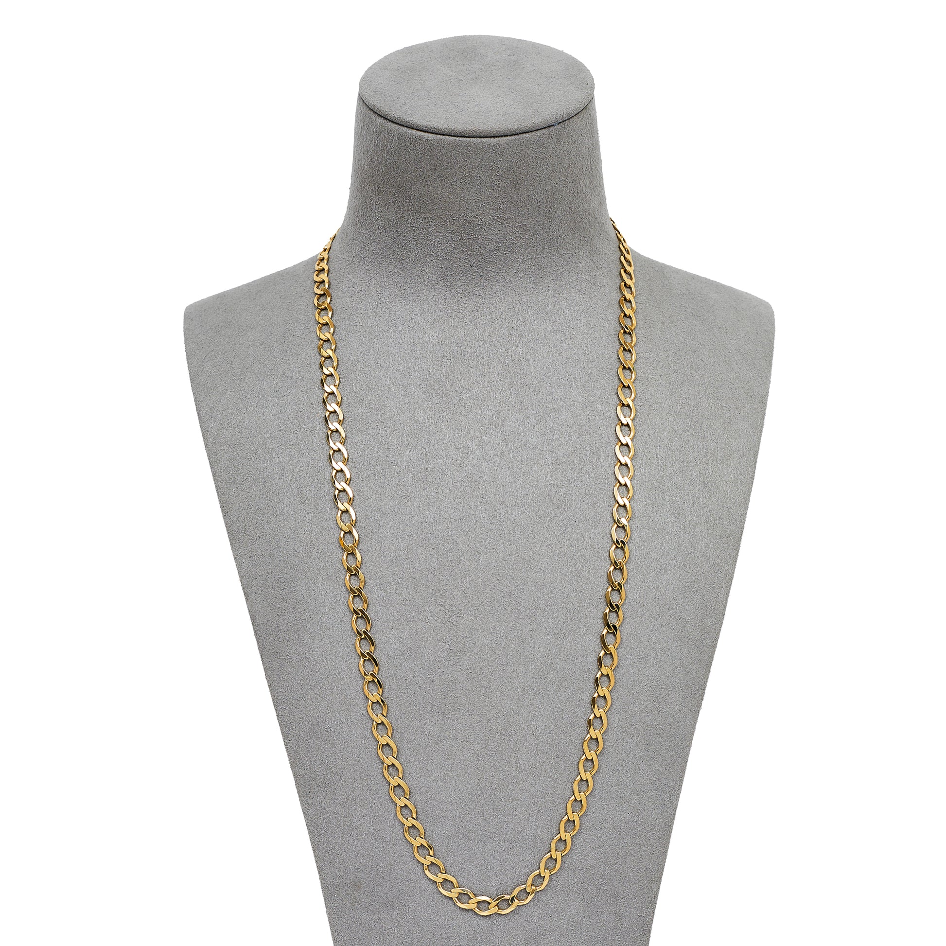 
Pre-Owned 9ct Gold 5mm Curb Chain Necklace 22 inches