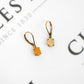Pre-Owned 9ct Gold Oval Opal Drop Earrings