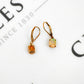 Pre-Owned 9ct Gold Oval Opal Drop Earrings