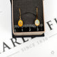 Pre-Owned 9ct Gold Oval Opal Drop Earrings