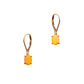 Pre-Owned 9ct Gold Oval Opal Drop Earrings