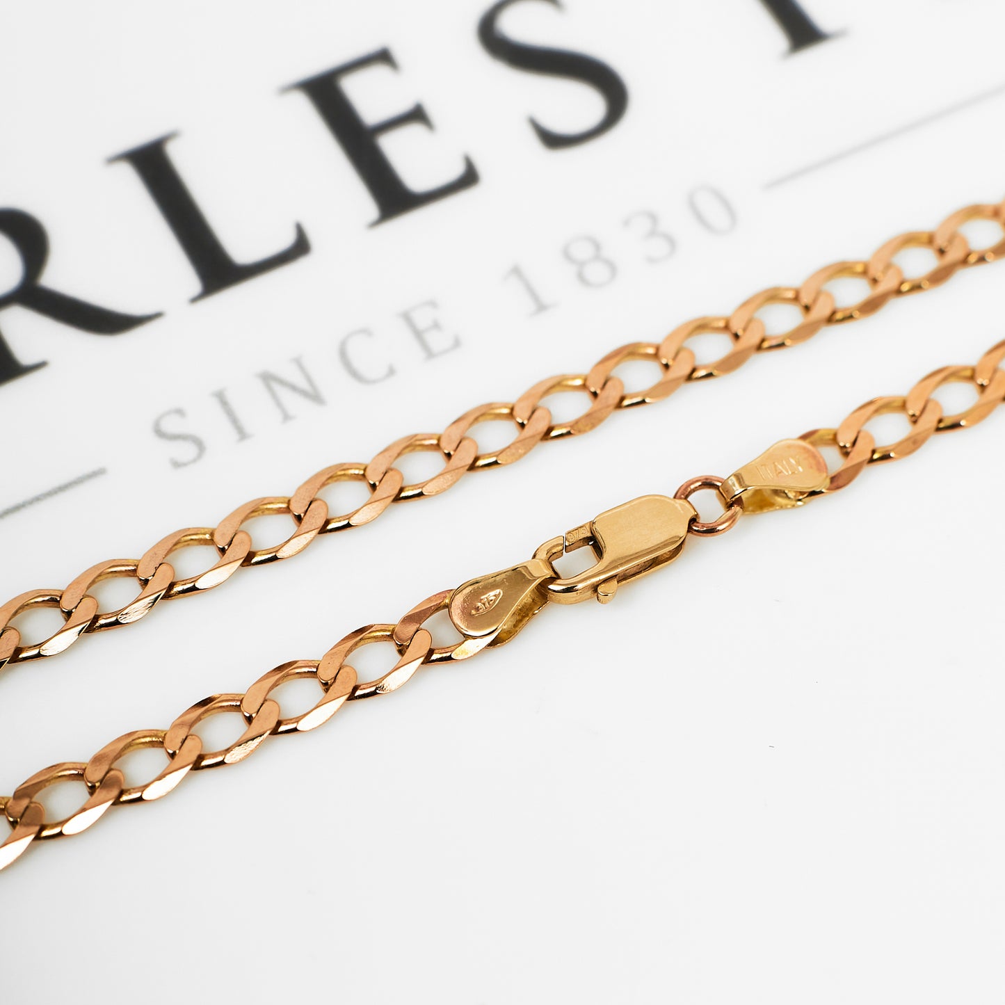 Pre-Owned 9ct Gold 5mm Curb Chain Necklace 20 inches