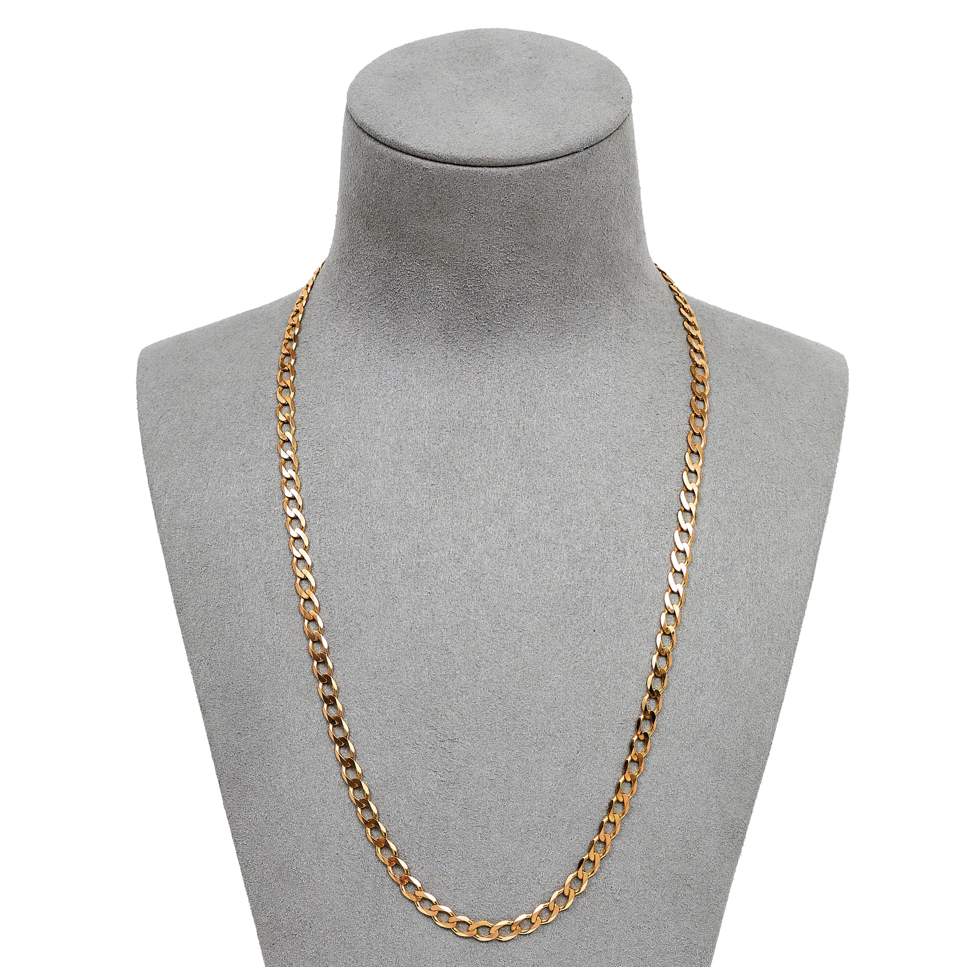 Pre-Owned 9ct Gold 5mm Curb Chain Necklace 20 inches