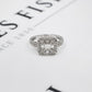 Pre-Owned 9ct White Gold & Diamond Cluster Ring Size M.5