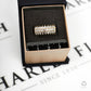 Pre-Owned 9ct Gold 3 Row Diamond Ring - Size O