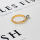 Pre-Owned 18ct Gold Diamond Solitaire Engagement Ring Size T