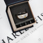 Pre-Owned 18ct White Gold Princess Cut Diamond Band Ring