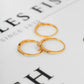 Pre-Owned 14ct Gold CZ Set 3 Stacking Rings