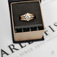 Pre-Owned 14ct Gold CZ Set 3 Stacking Rings