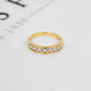 Pre-Owned 9ct Gold Cubic Zirconia Band Ring Size H