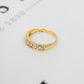 Pre-Owned 9ct Gold Cubic Zirconia Band Ring Size H