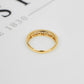 Pre-Owned 9ct Gold Cubic Zirconia Band Ring Size H