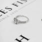 Pre-Owned 9ct White Gold CZ Square Frame Cluster Ring