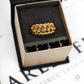 Pre-Owned 18ct Gold 2-Row Shot Ring - Size Q.5