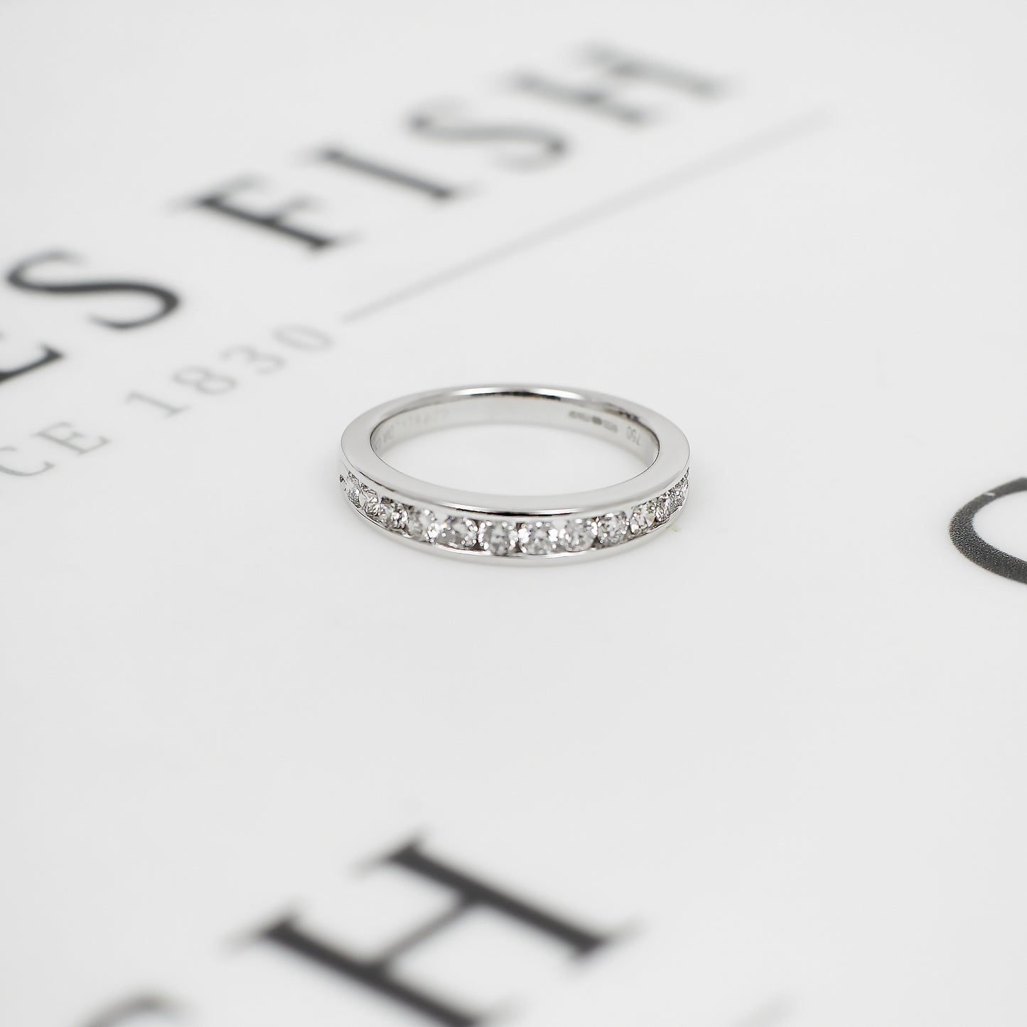 Pre-Owned 18ct White Gold Diamond Half Eternity Ring