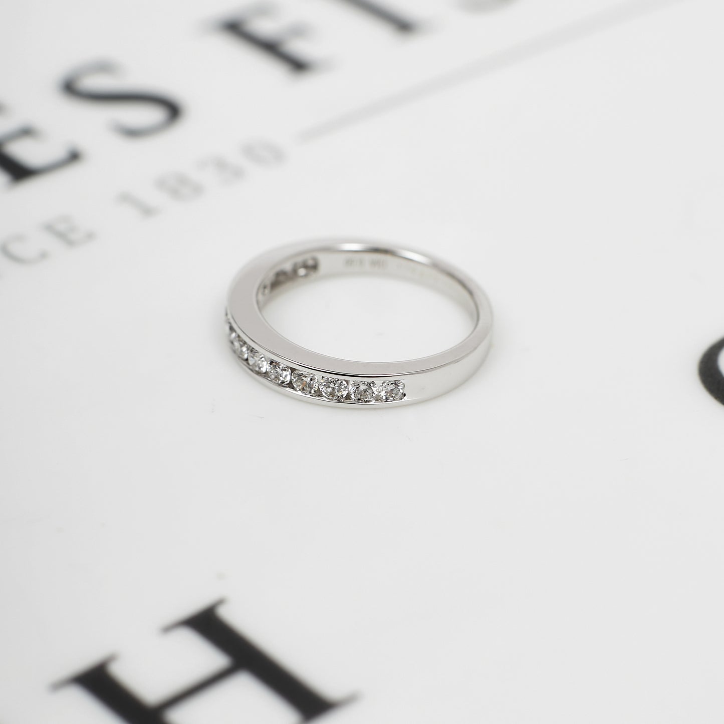 Pre-Owned 18ct White Gold Diamond Half Eternity Ring