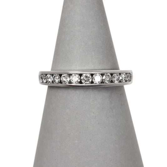 Pre-Owned 18ct White Gold Diamond Half Eternity Ring