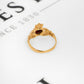 Pre-Owned Small 9ct Gold & Garnet Claddagh Ring