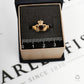 Pre-Owned Small 9ct Gold & Garnet Claddagh Ring