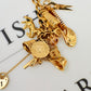 Pre-Owned 9ct Gold 31 Charm Bracelet & Heart Padlock 7 Inch