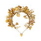 Pre-Owned 9ct Gold 31 Charm Bracelet & Heart Padlock 7 Inch