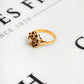 Pre-Owned 9ct Gold Opal & Garnet Cluster Ring