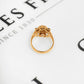 Pre-Owned 9ct Gold Opal & Garnet Cluster Ring