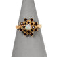 Pre-Owned 9ct Gold Opal & Garnet Cluster Ring