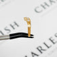 Pre-Owned 18ct Gold Diamond Wishbone Ring - Size O