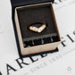 Pre-Owned 18ct Gold Diamond Wishbone Ring - Size O