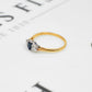 Pre-Owned 18ct Gold Sapphire & Diamond Vintage Style Ring
