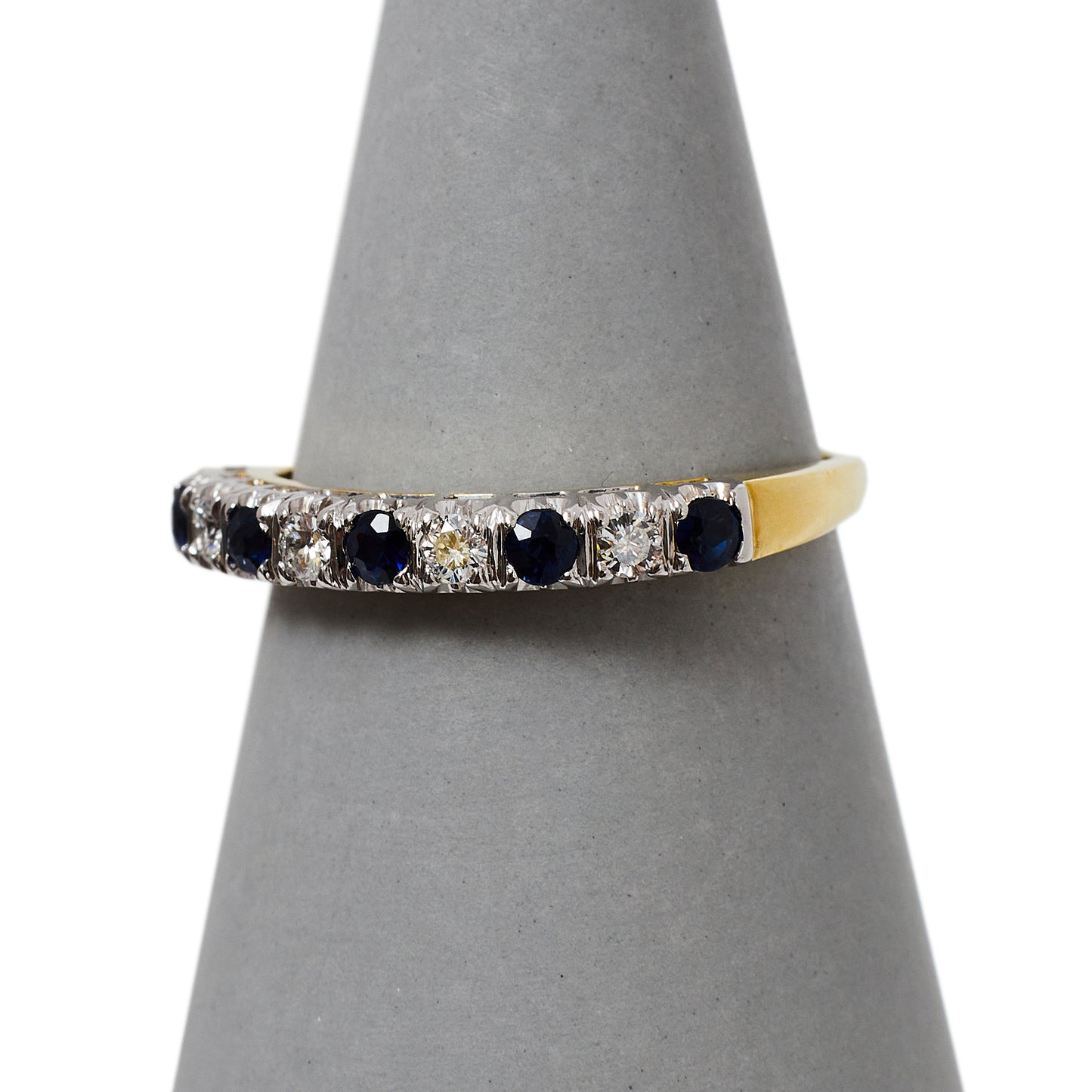 Pre-Owned 18ct Sapphire & Diamond Half Eternity Ring
