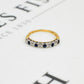Pre-Owned 18ct Sapphire & Diamond Half Eternity Ring