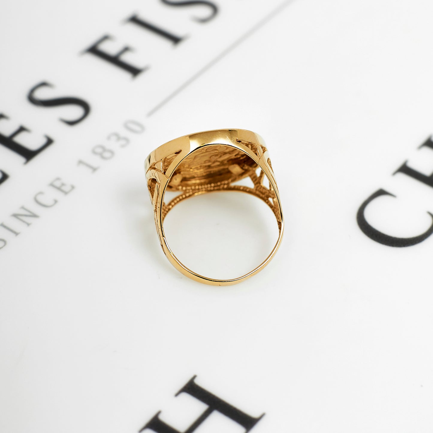 Pre-Owned 9ct Gold St George Ring - Size U