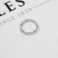 Pre-Owned 18ct White Gold Patterned Twist Band Ring Size I