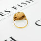 Pre-Owned 9ct Gold Round St George Ring Size W