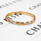 Pre-Owned 9ct Gold Tricolour Twist Bangle