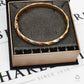 Pre-Owned 9ct Gold Tricolour Twist Bangle